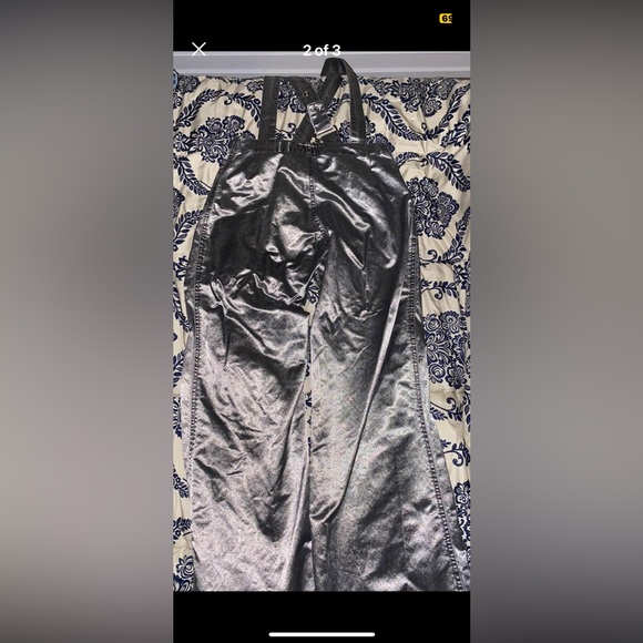 MAgGIE silver metallic overalls Size 29 - Picture 3 of 3